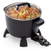 Presto 6008 Big Kettle Multi Cooker Steamer and Deep Fryer with Glass Lid, Black - 4 of 4
