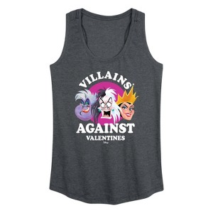 Women's - Disney Villains - De Vil, Ursula, Queen Grimhilde Graphic Racerback Tank - 1 of 4