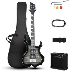 Karl Home 39-inch HSH Pickup Electric Guitar Beginner Guitar Set with Amplifier - 1 of 4