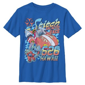 Boys Lilo & Stitch Hawaiian Galactic Race T Shirt - 1 of 4