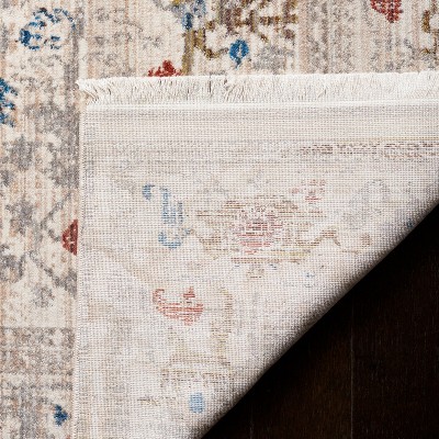 Ivory and Sage Vintage Persian Flat Woven Area Rug 5' x 7'