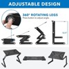 Mount-It! Adjustable Laptop Stand | Portable Standing Desk | Large Size Aluminum Bed Lap Tray Lightweight and Multi-Functional For Work, School & Home - 4 of 4