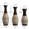 Floor Standing Vases Set of 3, PVC Decorative Vase, Hallway Corner Decor Standing Vases, 27/23/19 Inch Oversized Flower Vases for Fireplace Office - 2 of 4