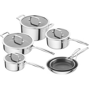 ZWILLING Peak 10-pc Stainless Steel Ceramic Nonstick Dual Performance Cookware Set - 1 of 4