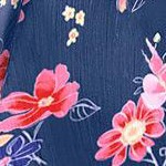 evening blue wild floral