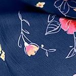 evening blue wild floral