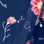 evening blue wild floral