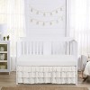 Sweet Jojo Designs Girl 3 Tiered Ruffle Crib Bed Skirt Bohemian Fringe Off White - 2 of 3