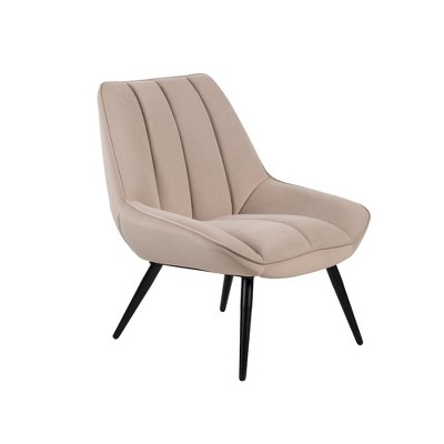 New Classic Furniture,Astrid Metal and Fabric Accent Chair in Taupe