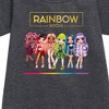 - Rainbow High - Toy Doll Lineup Graphic Short Sleeve Fleece Dress - 2 of 3