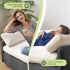 Mshliw 50" Oversized Chenille Single Sofa Chair, Lounge Armchair with Extra-Wide & Deep Seat, Comfy Upholstered Couch with Pillows for Living Room - 2 of 4