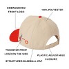 Super Mario Bros Fire Mario White & Red Retro Grandpa Snapback Hat - 2 of 4