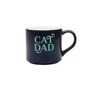 16oz Stoneware 'Cat Dad' Mug Black - Parker Lane - 1 of 3