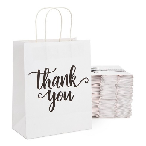 Celine Empty Paper Gift Bag Shopping Tote White Medium 13.5 x 9.75 x 4.5