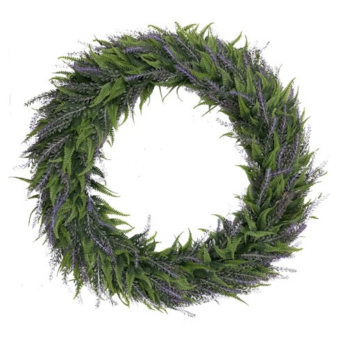 Unique Bargains Farmhouse All Seasons Lavender Wreaths for Wedding Party Wall Window - image 1 of 4