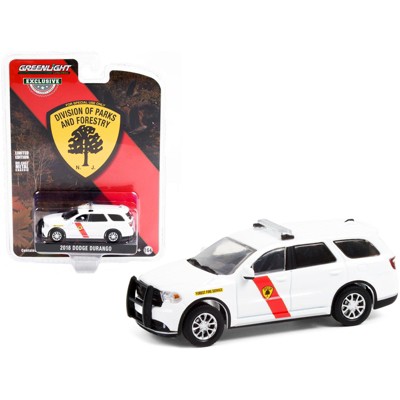 2018 Dodge Durango White w/Red Stripes "New Jersey State Forest Fire Service" 1/64 Diecast Model Car by Greenlight