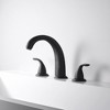 Sumerain Roman Tub Faucet with 8-3/8" Spout Reach, Bath tub Faucet with 2 Knob Handle Matte Black - 4 of 4
