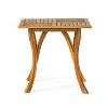 CAVINAS 31.5 Inch Square Patio Dining Table,Acacia Wood Outdoor Dining Table,Patio Table for Porch Backyard Balcony - 2 of 4