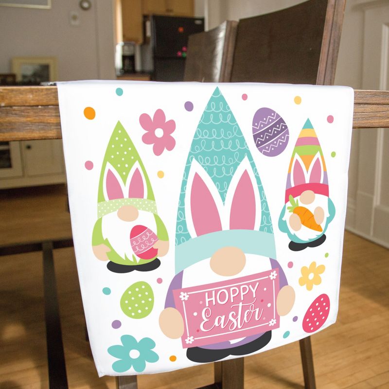Big Dot of Happiness Easter Gnomes - Spring Bunny Party Dining Tabletop Decor - Cloth Table Runner - 13 x 70 inches, 2 of 7