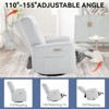 CAVINAS Power Recliner Chair with Swivel & Rocker, Heavy Duty Motion Mechanism, Lumbar & Neck Support Pillow, USB/Type-C Charging Ports - 3 of 4