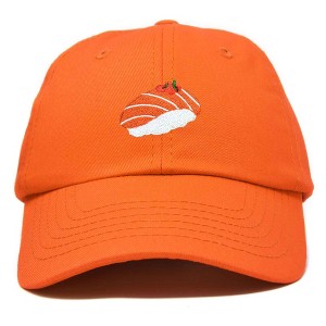 Dalix Salmon Nigiri Embroidered Sushi Cotton Dad Hat Baseball Cap Adjustable Womens - 1 of 4