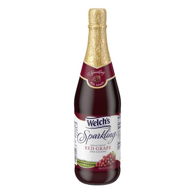 Welch's Sparkling Red Grape Juice - 25.4 fl oz Glass Bottles