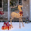 Best Choice Products 5ft Pre-Lit Reindeer Yard Christmas Decoration, Gold Holiday Deer w/ 150 Lights, Stakes, Zip Ties - image 3 of 4