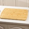 Bamboo Cutting Board, Extra Large Reversible Chopping Board for Kitchen, Stove Top Cover, Perfect for Meat, Vegetables and Cheese, Knife-Friendly - 3 of 4