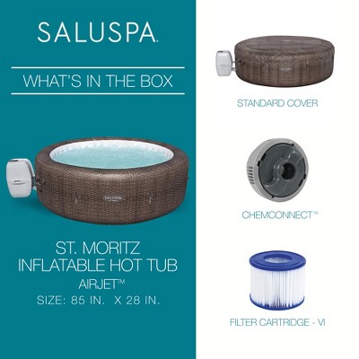 Bestway SaluSpa St Moritz AirJet Inflatable Hot Tub - Thumbnail 4