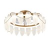 Bella Depot 24" Frech Gold Ceiling Fan Flush Mount Crystal Fan - 2 of 4