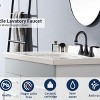 ChicFurnit Bathroom Sink Faucet 2 Handle Vanity Sink Faucet with Pop up Drain and Supply Hoses for Modern Bathrooms, Bronze, 14.37"*10.04"*2.6" - 4 of 4