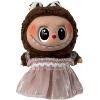 Doll Clothes Superstore Elegant Light Pink Chiffon Dress with Fancy Hat for 17.5 cm Labubu Dolls - 3 of 4