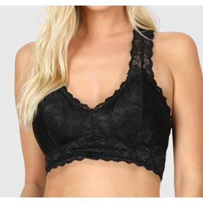 Women's Lace Hourglass Back Bralette - Plus - ZENANA