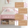 Metal Bed Frame w/Headboard, Quiet Heavy Duty Platform, Underbed Storage, No Box Spring - 4 of 4