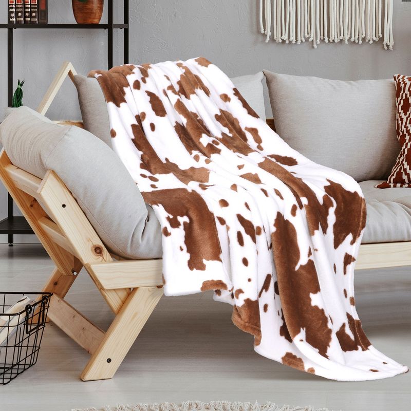 PiccoCasa 300GSM Lightweight Cute Comfy Fleece Flannel Throw Blankets 1 Pc, 4 of 5