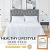 King Size 4 Piece Sheet Set, Bamboo Fiber Soft Comfy Breathable Bed Sheets Set Wrinkle-Free Hotel Bedding Bed Sheets Pillowcase Set with 16" Pockets - 3 of 4