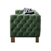 84.25" Velvet Chesterfield Sofa with Tufted Back, Gold Metal Legs and Black & White Striped Pillows - 4 of 4