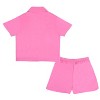 Barbie Big Girls Woven Top and Shorts 2-Piece Outfit Set - 2 of 4