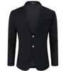 Clearlove Men's Linen Cotton Blend Two-Button Unstructured Blazer with Patch Pockets Relaxed Fit Sport Coat Business - 3 of 4