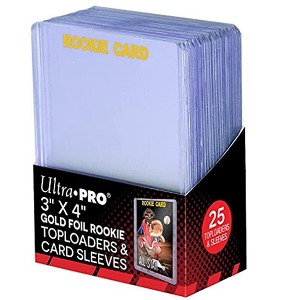 Ultra Pro 3" X 4" Rookie 35PT Toploader with Card Sleeves 25ct - 1 of 2