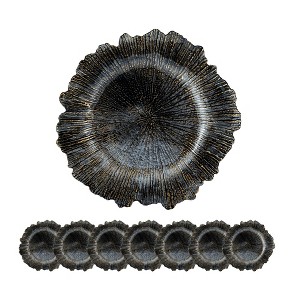 Dexmalle 8 Pack Reef Plastic Charger Plate - 1 of 4