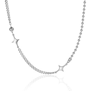 Y2K Irregular Collar Chain Necklace - Versatile Silver Fashion Jewelry for Women - 1 of 4