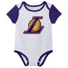 NBA Los Angeles Lakers Infant Boys' 3pk Bodysuit Set - 3 of 4
