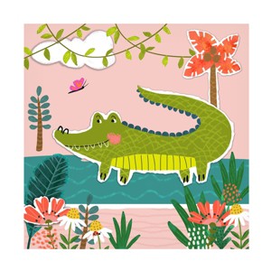 Trademark Fine Art - Tina Finn Amazing Alligator Canvas Art - 1 of 4