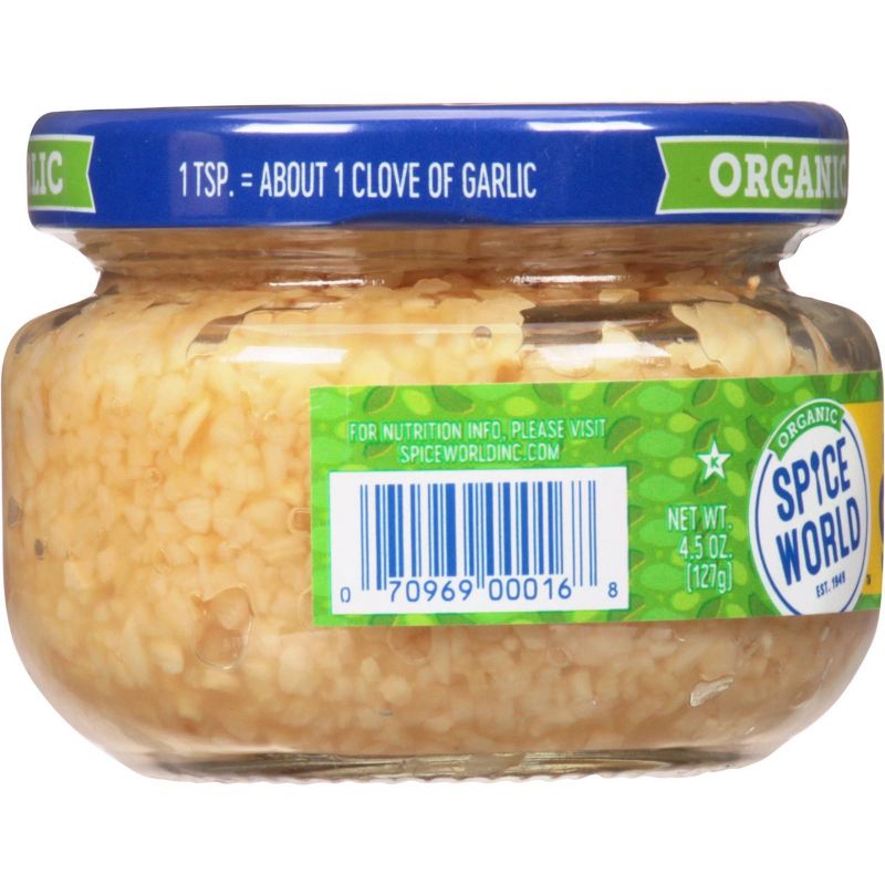 Spice World Organic Minced Garlic - 4.5oz, 3 of 7