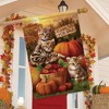 Fall Kittens Pumpkins House Flag Apple Basket Autumn 28