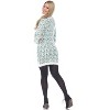 Women's Angora Leopard Print Sweater Dress - White Mark - 4 of 4