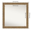 Amanti Art Filigree Non-Beveled Framed Bathroom Vanity Wall Mirror - 3 of 4