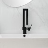 BWE Waterfall Unique Design Single Handle Single Hole Bathroom Sink Faucet In Matte Black - image 3 of 4