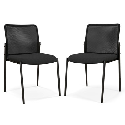 Tangkula Office Guest Chair Set of 2/4/6/8/10/12 with Breathable Mesh Back Padded Seat for Waiting Room